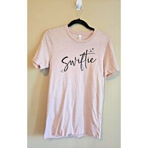 T-Shirt Small  "Swiftie , pink heather simple, Canvas Bella